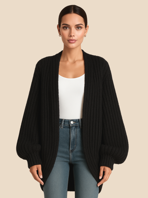 Cárdigan de punto oversize para mujer