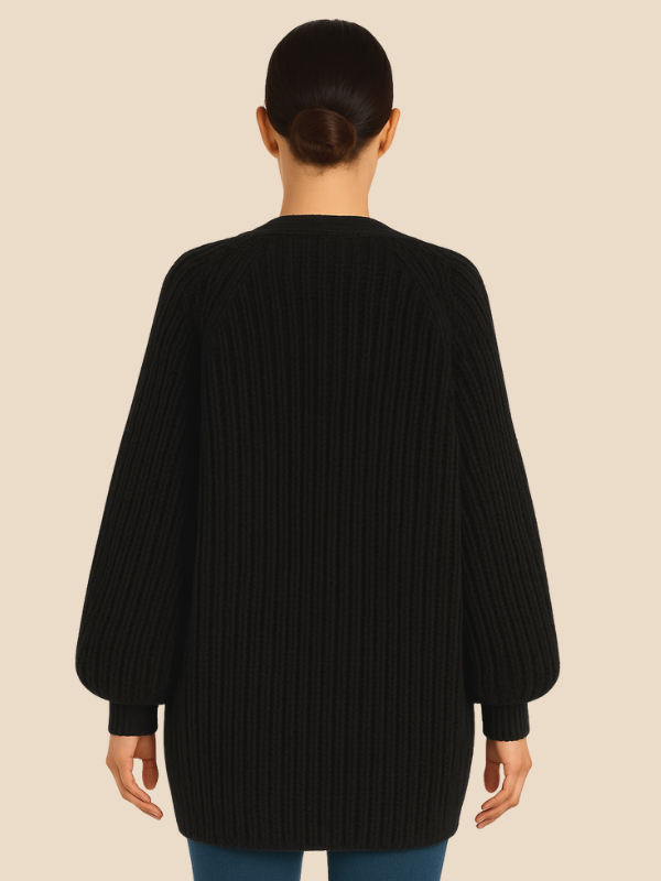 Cárdigan de punto oversize para mujer
