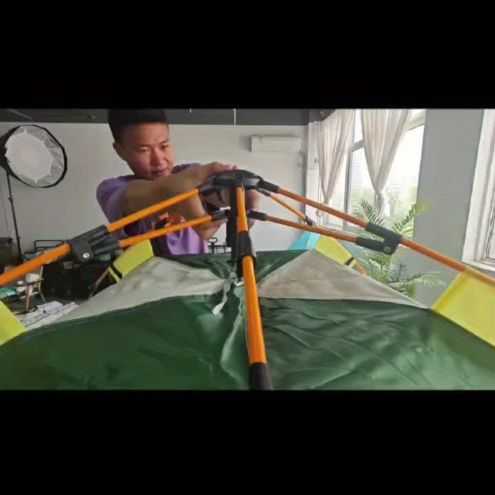 Tenda de campismo para 4 pessoas de montagem rápida – Proteção respirável e à prova de vento