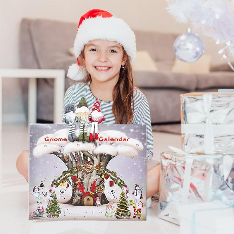 Calendario navideño de duendes para 2026 – cuenta atrás de 24 días hasta Navidad con duendes de peluche hechos a mano y sorpresas festivas cada día