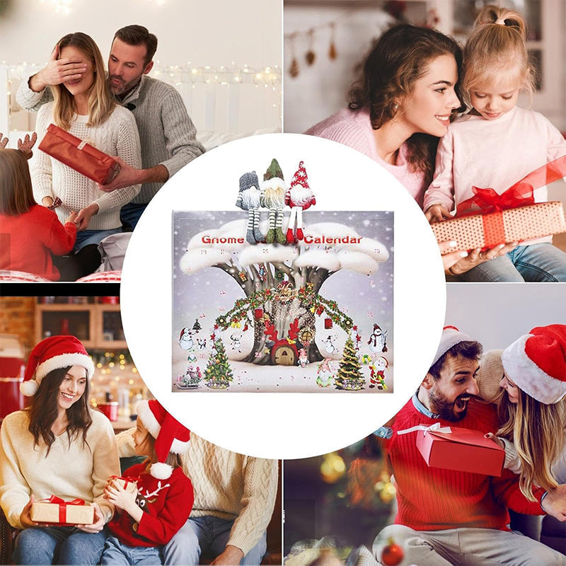 Calendario navideño de duendes para 2026 – cuenta atrás de 24 días hasta Navidad con duendes de peluche hechos a mano y sorpresas festivas cada día