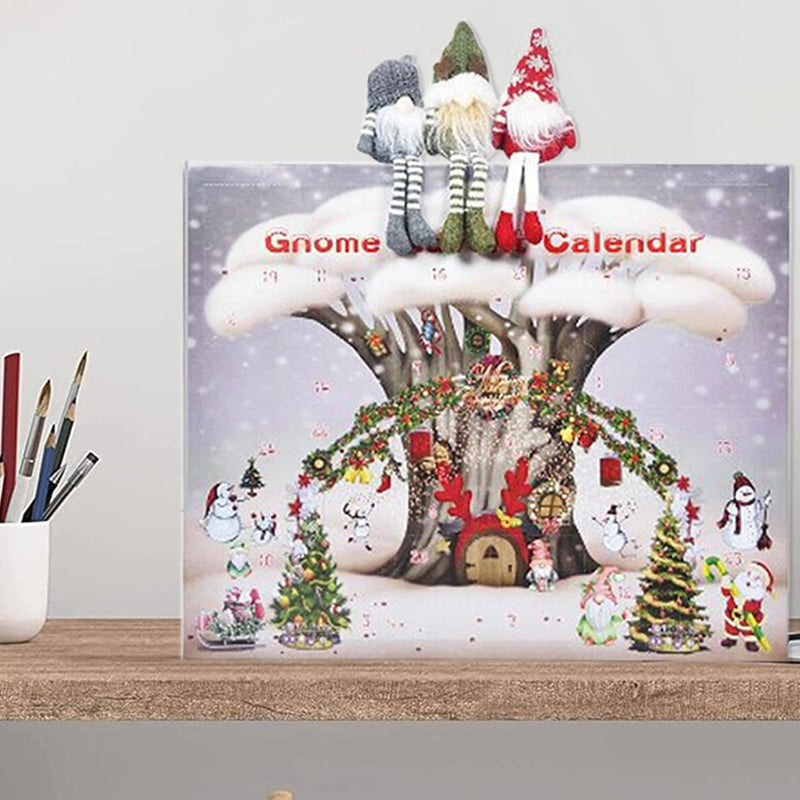 Calendario navideño de duendes para 2026 – cuenta atrás de 24 días hasta Navidad con duendes de peluche hechos a mano y sorpresas festivas cada día