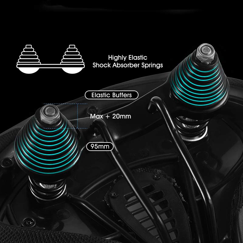 Ergonomischer breiter Fahrradsattel mit zusätzlicher Polsterung für angenehmes Radfahren