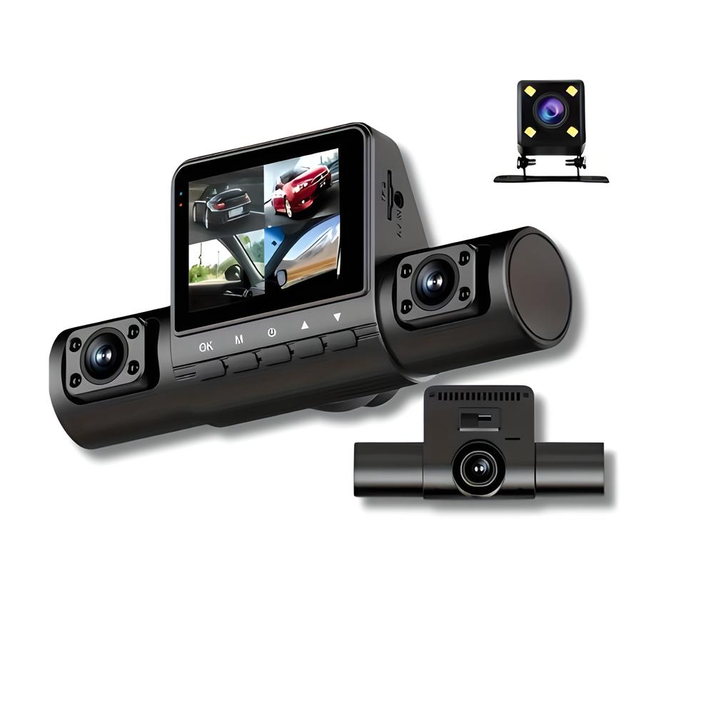 360Guard Pro | 1080P HD Dash Cam for Car with Front, Rear & Interior Coverage | Smart Parking Mode for Ultimate Safety 0