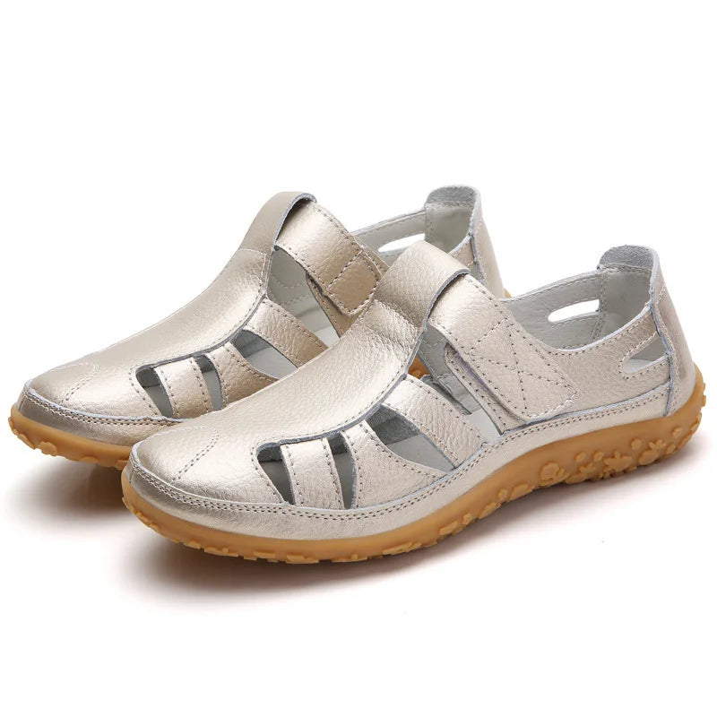 Roman sandals for women in soft leather with flexible sole