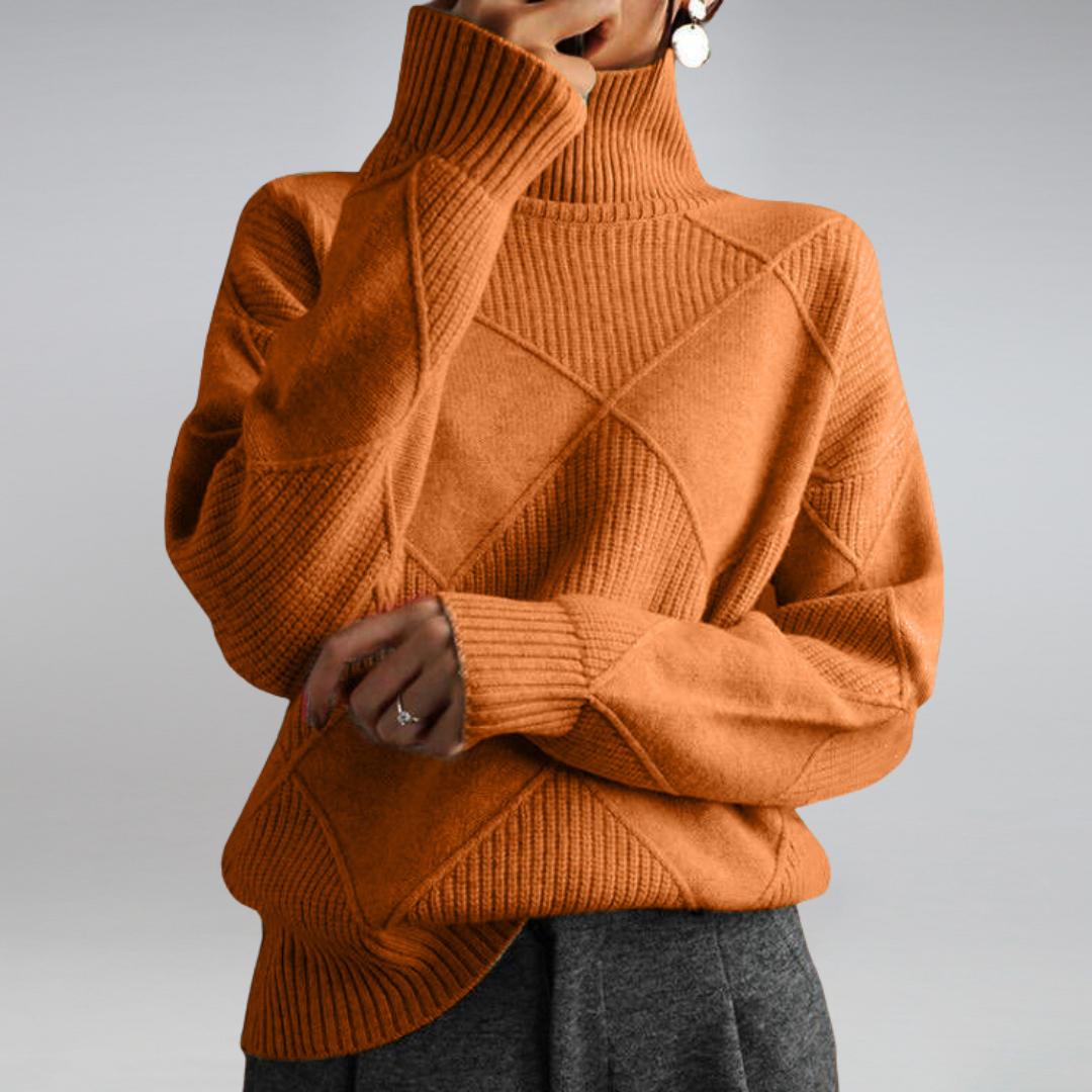 Jersey de cuello alto Penelope para mujer - elegante y suave, de cachemira, para disfrutar de comodidad en invierno