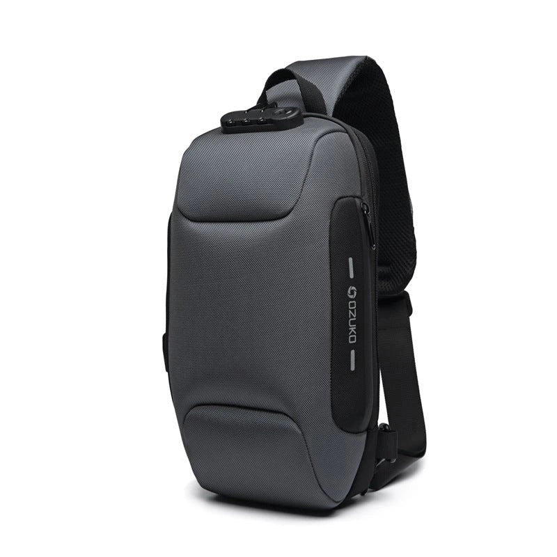 Diebstahlsichere Crossbody-Tasche | Sicherheits-Sling-Rucksack mit USB-Ladeanschluss