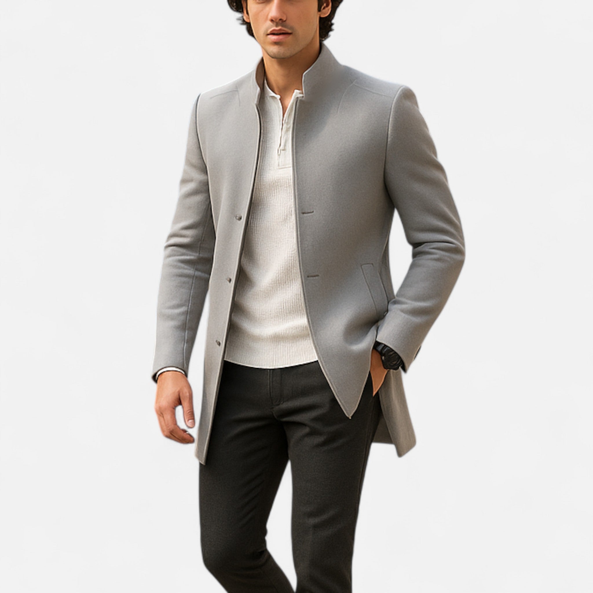 Wool coat for men - Timeless elegance