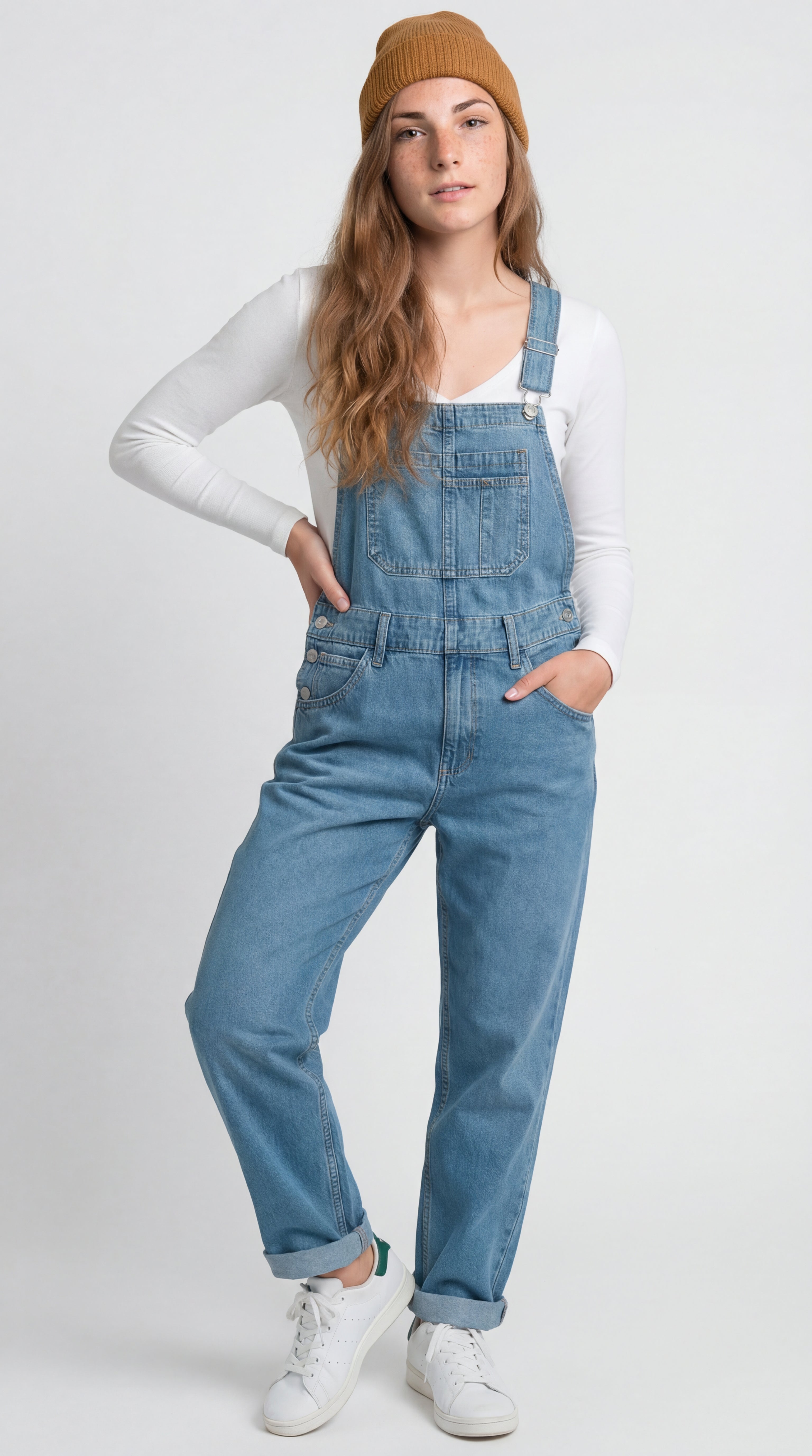 Overalls til damer | Denim-look | Afslappet pasform