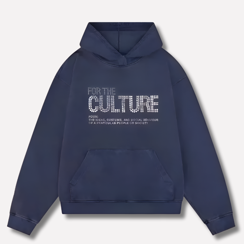 Φούτερ Statement με κουκούλα – street style «For The Culture»