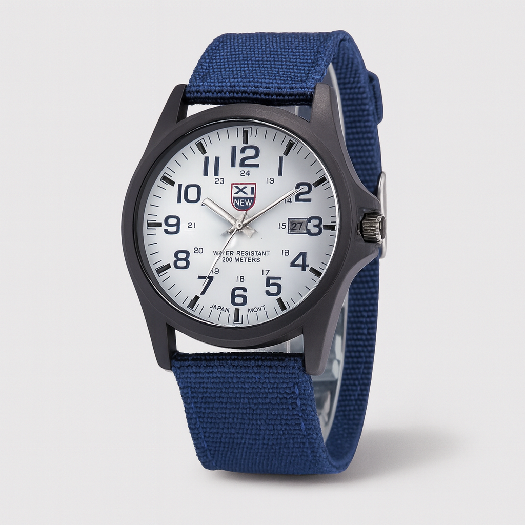 Blue Men's watch | Waterproof, robust and ideal for outdoor use