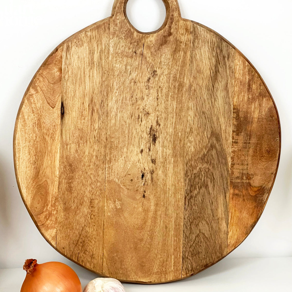 Tocătoare din lemn de mango cu mâner inelar