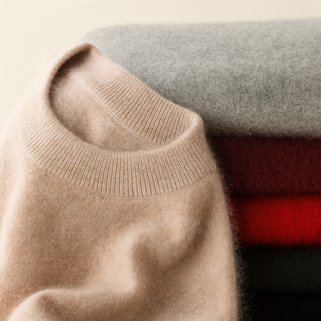 Cashmere Pullover 100% | Half Turtleneck Knit Winter Woman