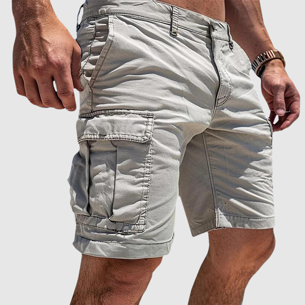 Cargo-Shorts mit mehreren Taschen für Herren – Gerade Beinform