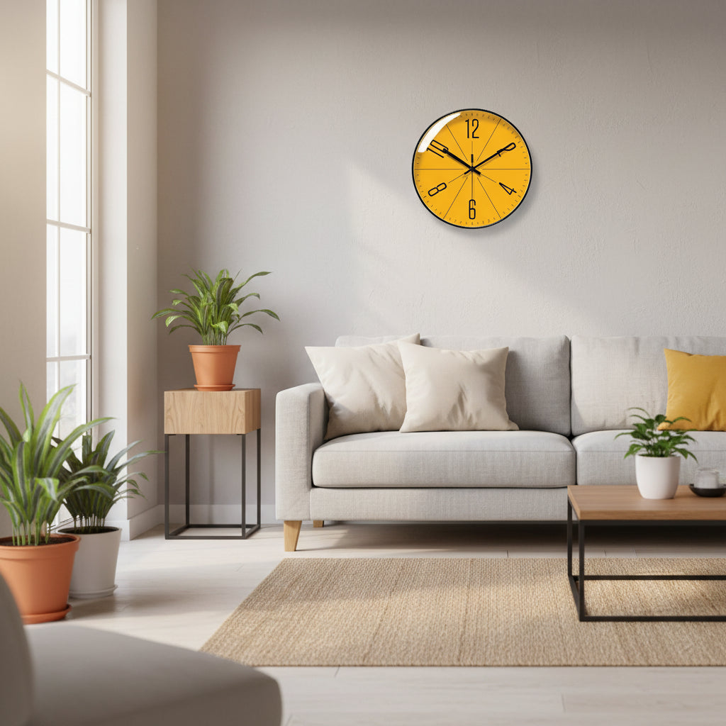 Relógio de parede minimalista moderno – Design simples para casa e escritório