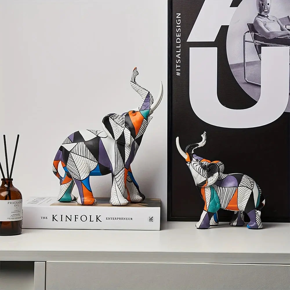 Mosaic Majesty Elephant Figurine Inovessa