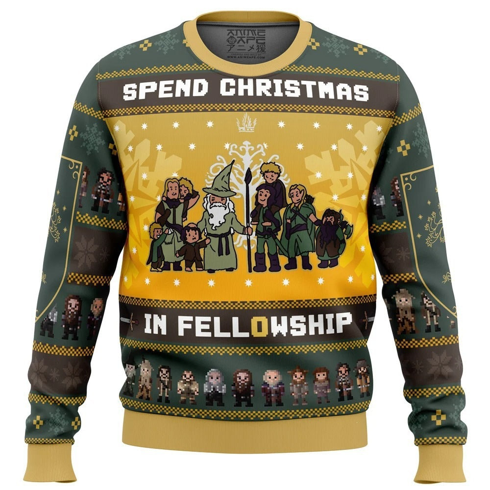 Funny, ugly Christmas sweater - long-sleeved men's sweater with a funny design