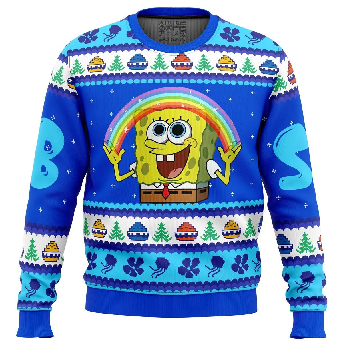 Funny, ugly Christmas sweater - long-sleeved men's sweater with a funny design
