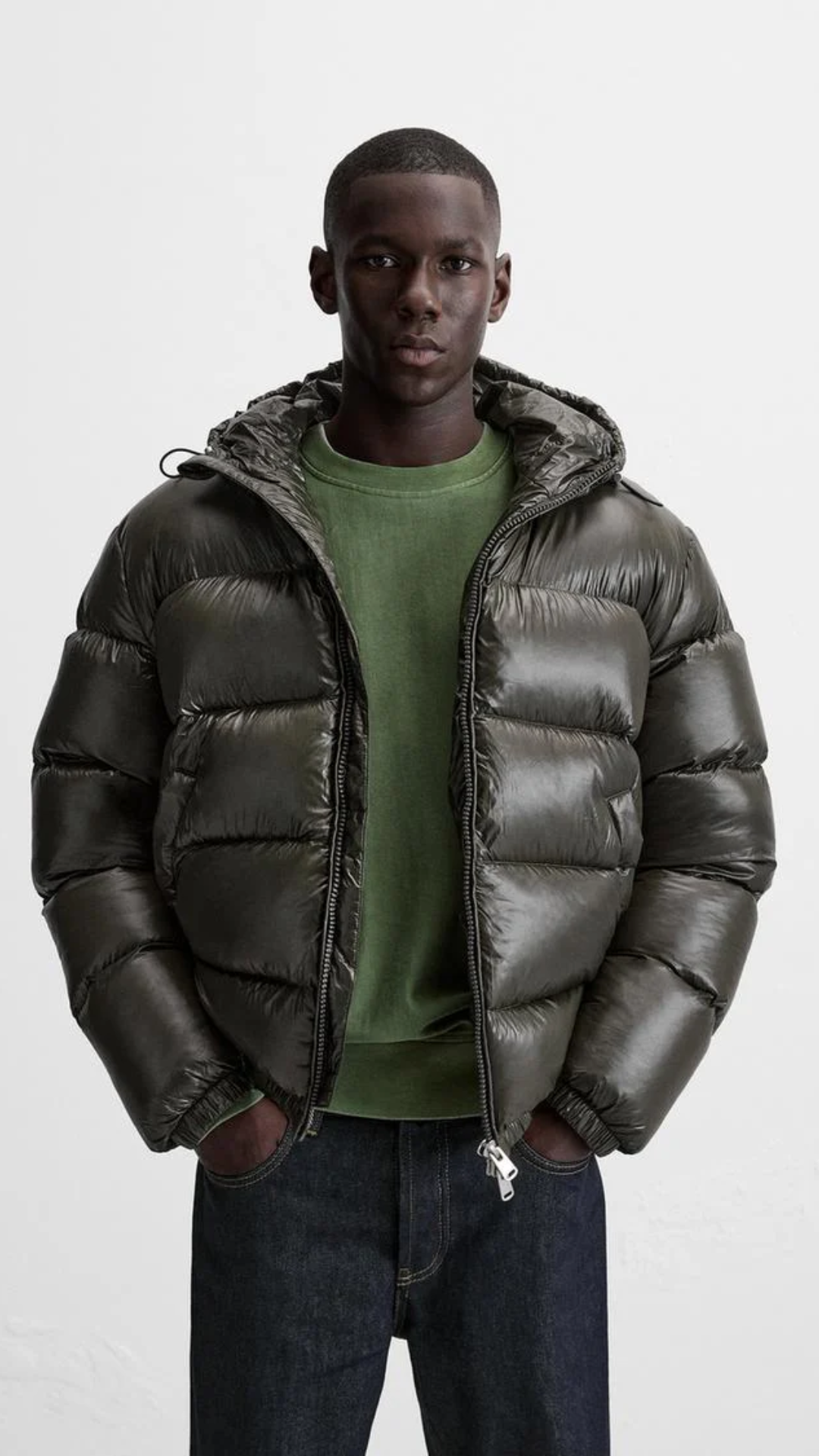 Unisex-Daunenjacke | Winterjacke mit warmer Isolierung und Windschutz