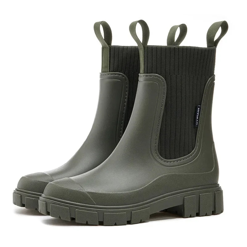 Chaussures de pluie imperméables basses pour femmes