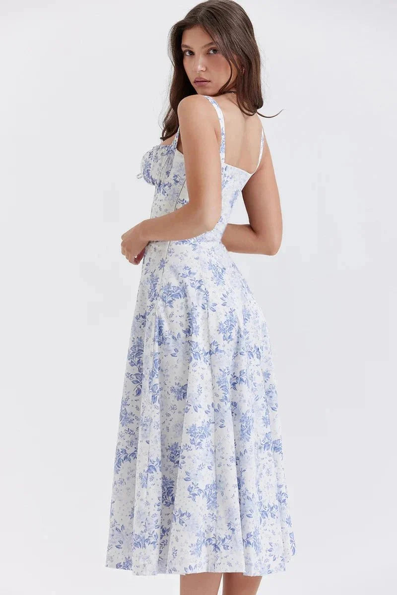 Linsay - Elegant summer dress with floral print