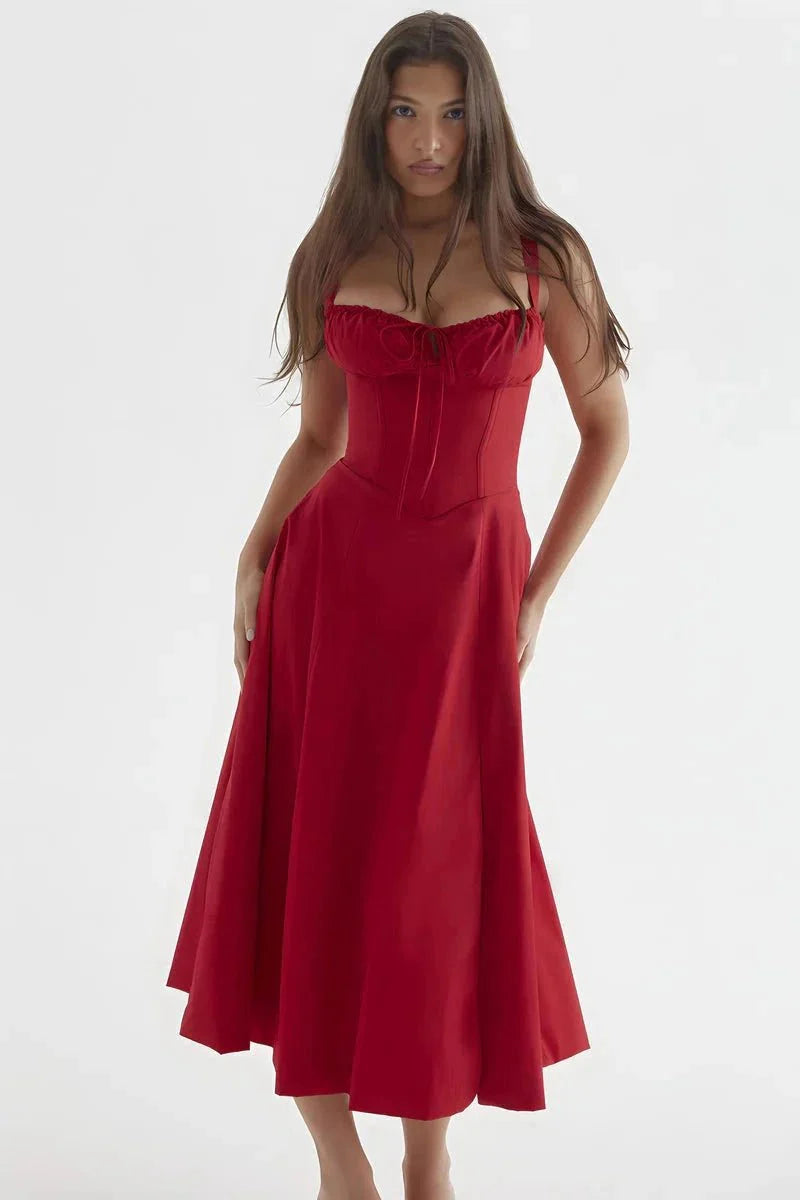 Linsay - Elegant summer dress with floral print