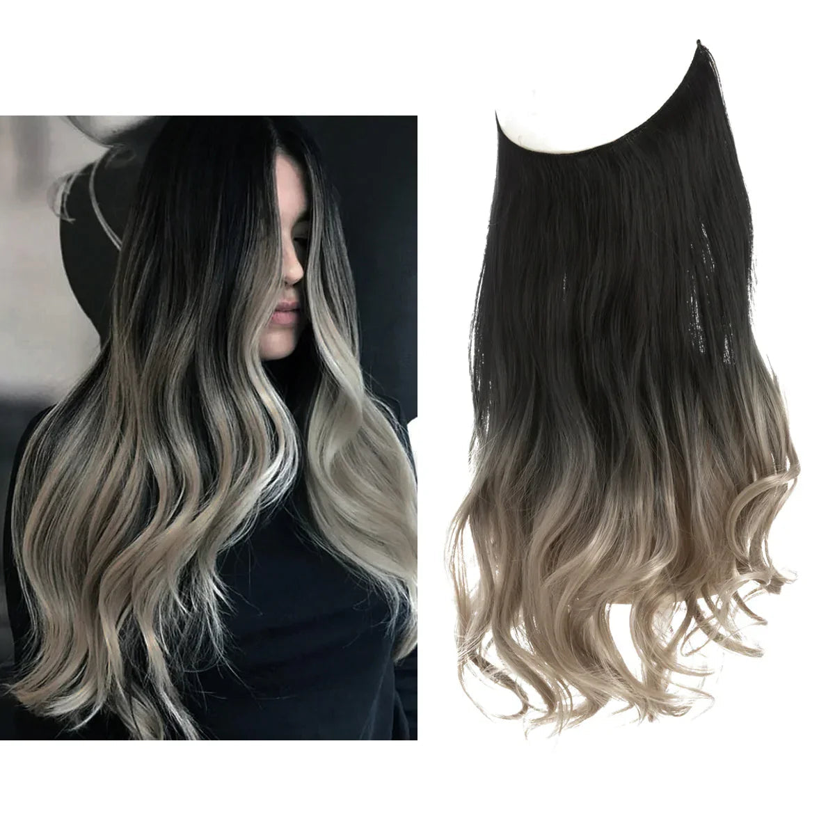 Premium Extensions af ægte hår | 100% REMY-kvalitet | Sømløs volumen & længde | Naturlig glans | Varmebestandig & holdbar
