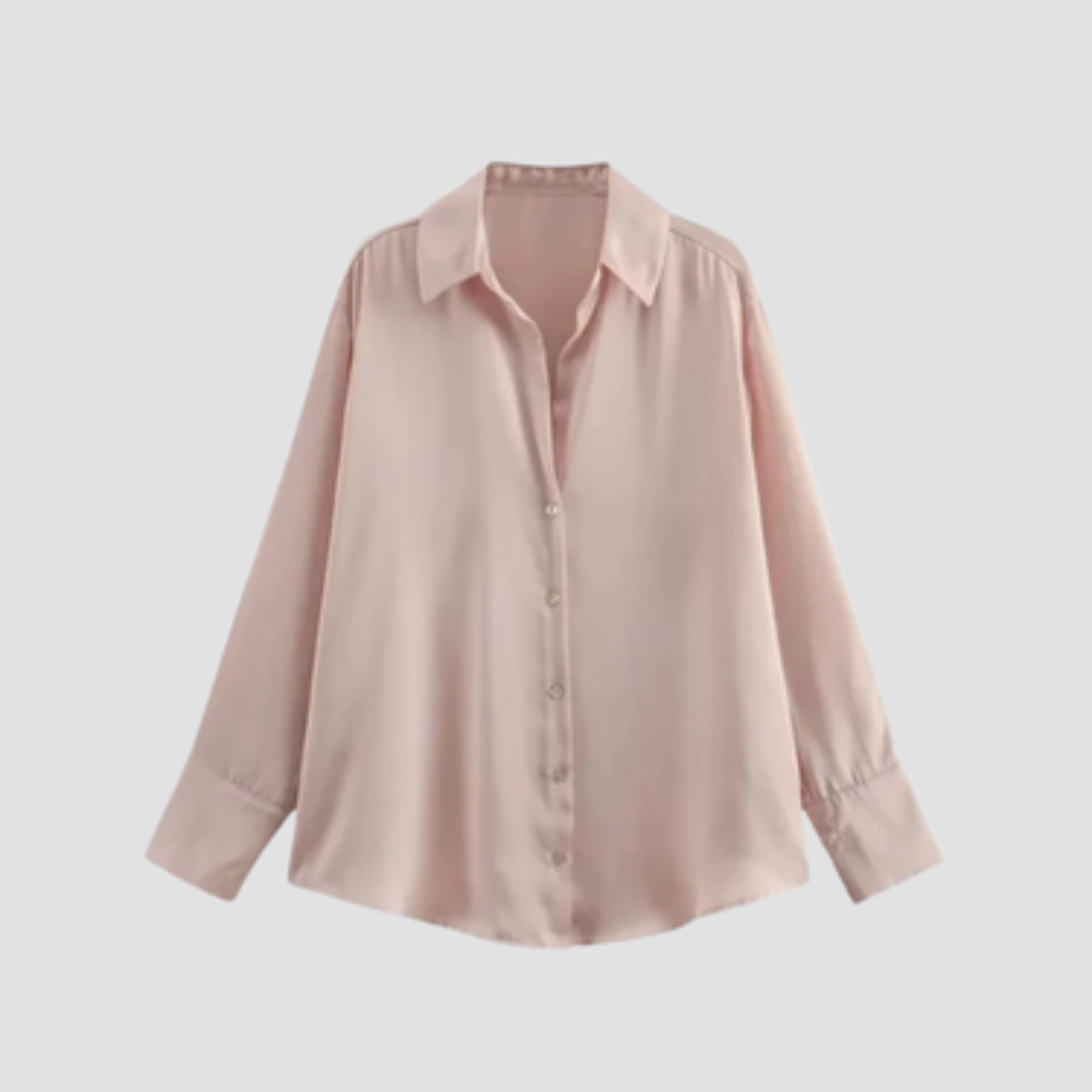 Silvrella - Langærmet Bluse Med Knapper