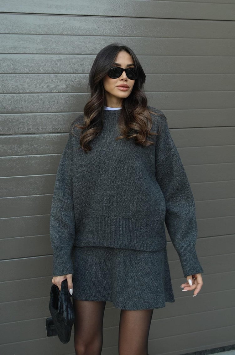 Nicole | Herfstgebreide Knit Two-Piece Set