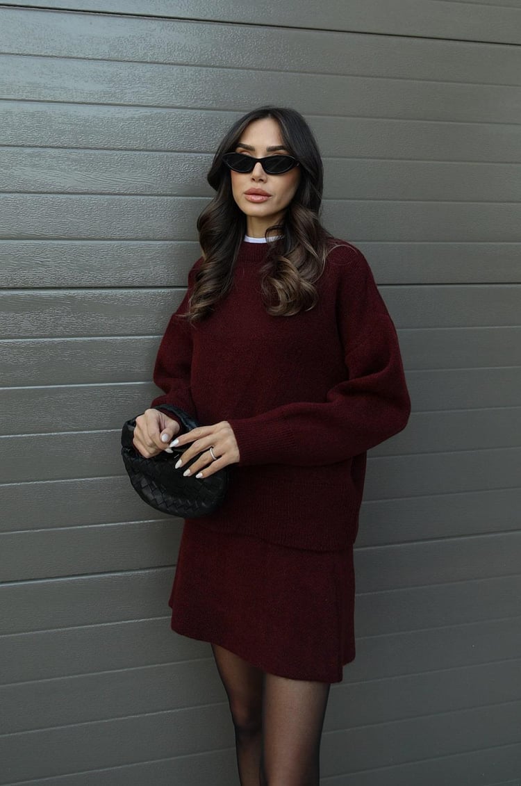 Nicole | Herfstgebreide Knit Two-Piece Set