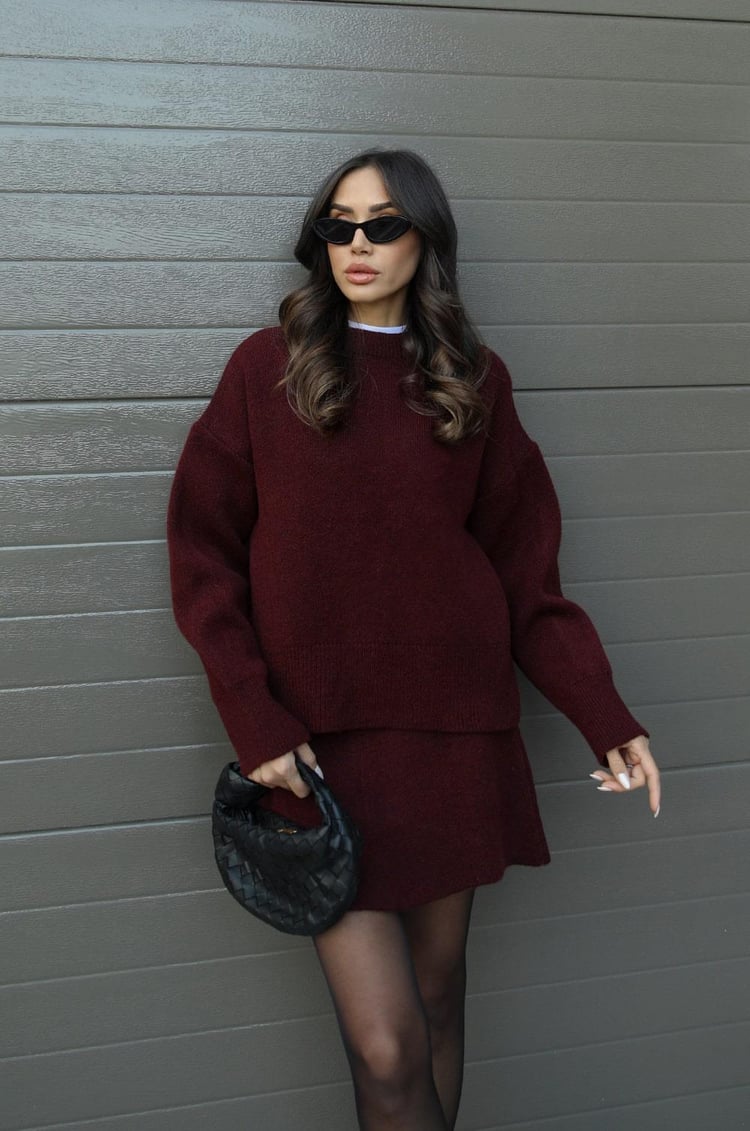 Nicole | Herfstgebreide Knit Two-Piece Set