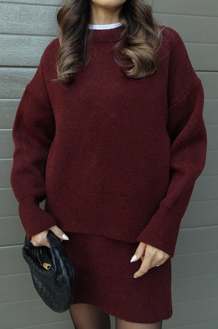 Nicole | Herfstgebreide Knit Two-Piece Set