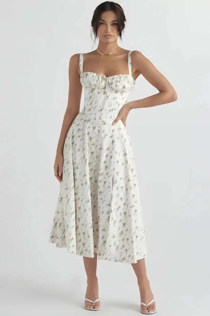 Linsay - Elegant sommerkjole med blomsterprint