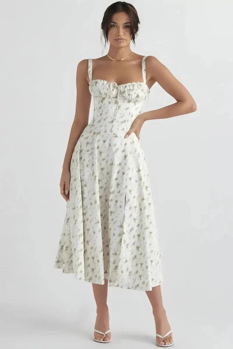 Linsay - Elegant summer dress with floral print