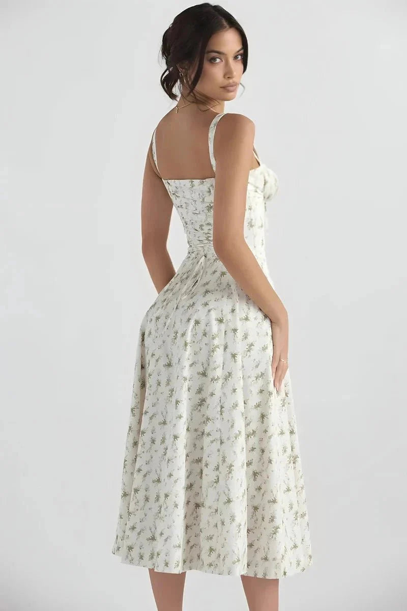 Linsay - Elegant summer dress with floral print