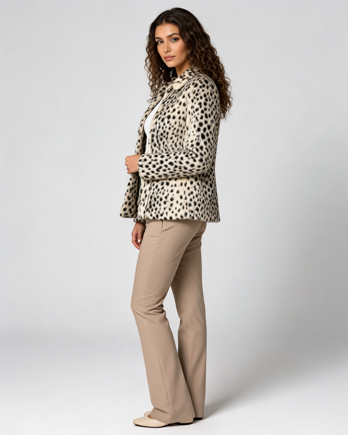 Alessia Leopard – bunda z umělé kožešiny