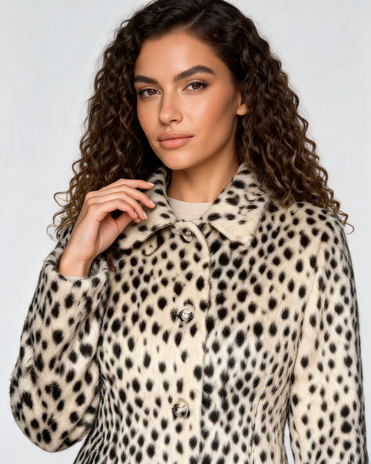 Alessia Leopard – bunda z umělé kožešiny