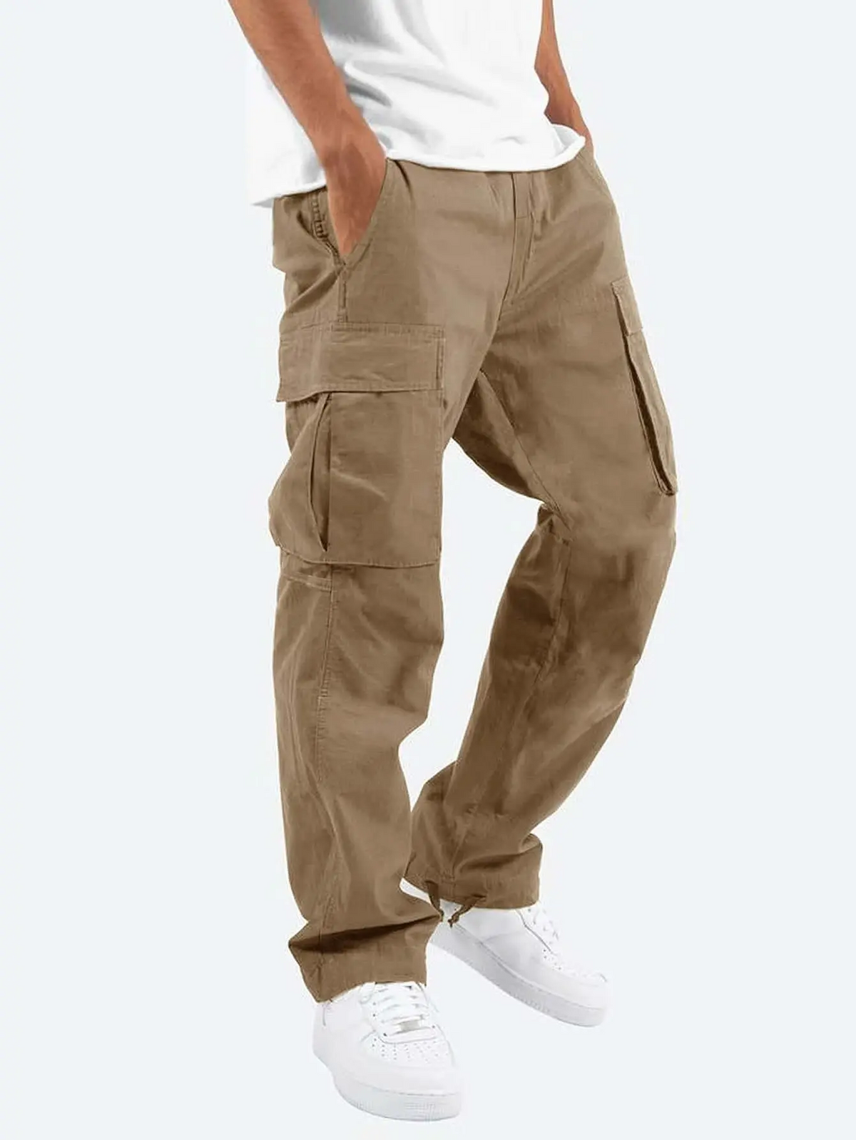 Pantalon cargo pour homme avec cordon de serrage