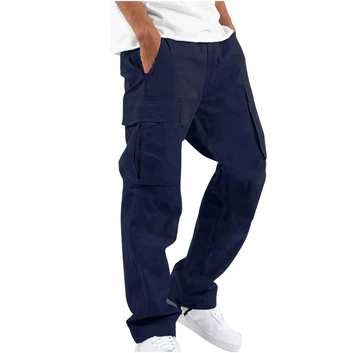 Pantalon cargo pour homme avec cordon de serrage