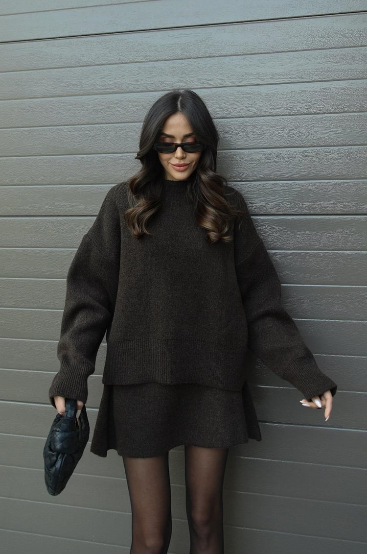 Nicole | Herfstgebreide Knit Two-Piece Set