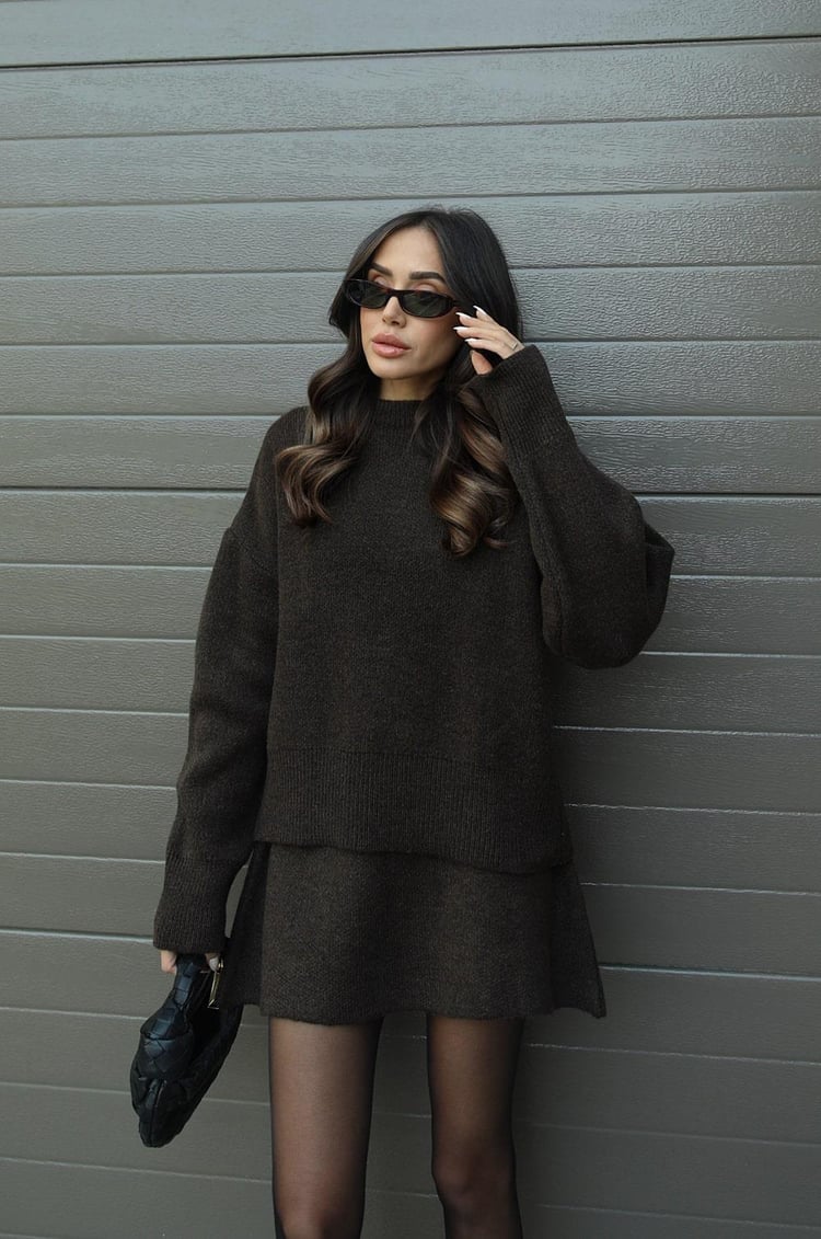 Nicole | Herfstgebreide Knit Two-Piece Set