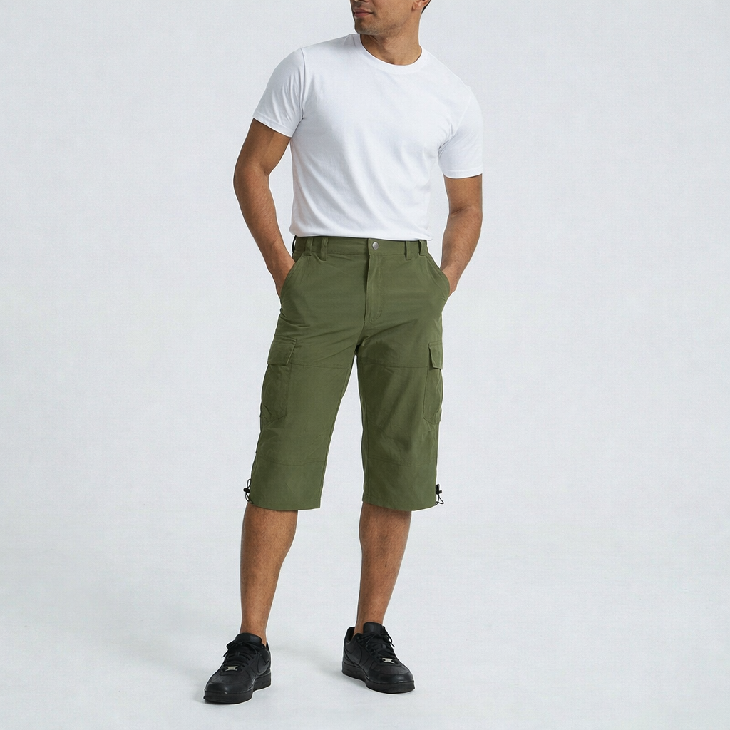 Cargoshorts til mænd med flere lommer