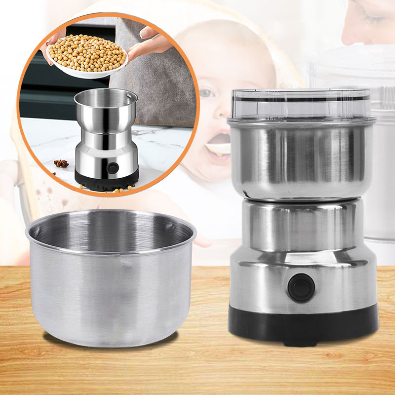 Multifunctional portable grinder – Fast one-touch grinder for coffee, herbs, and spices