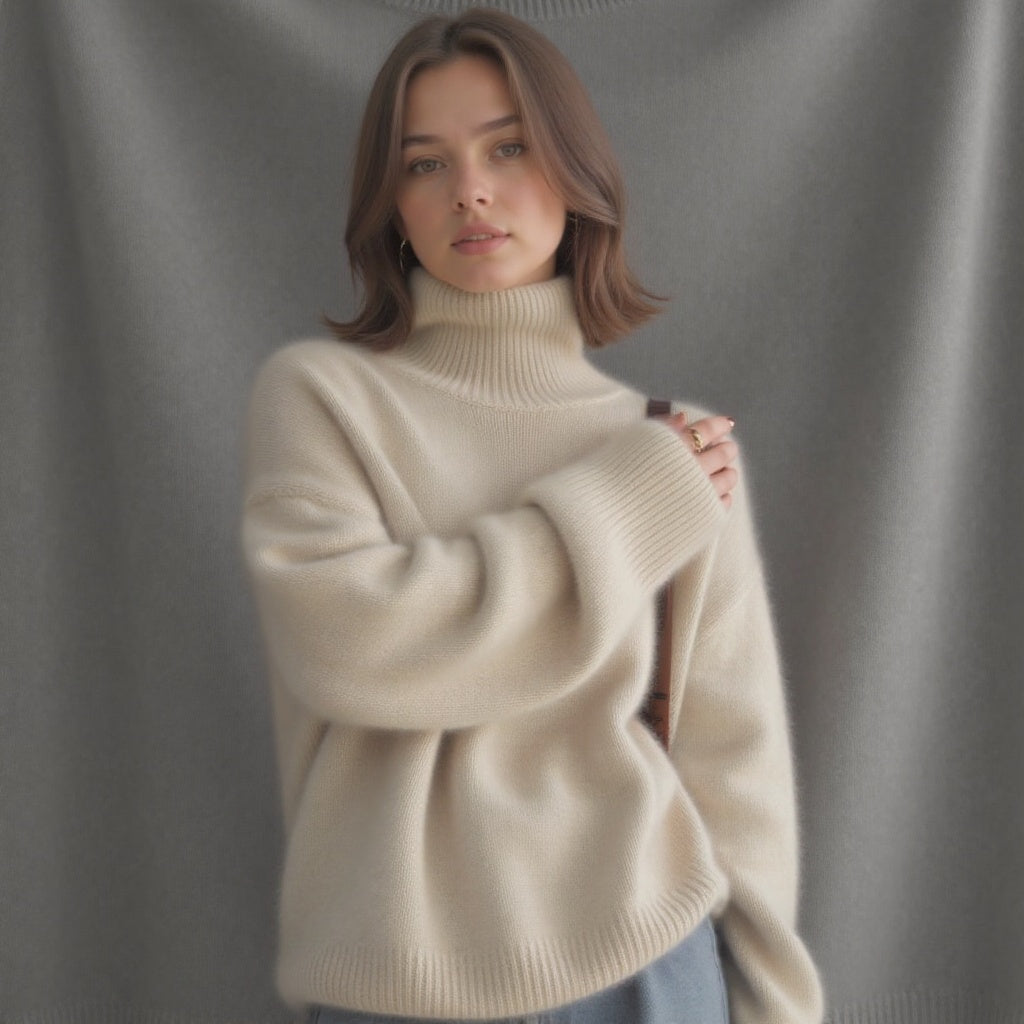Sydney Oversize-rullekravestrik i kashmir – blød, varm a elegantní
