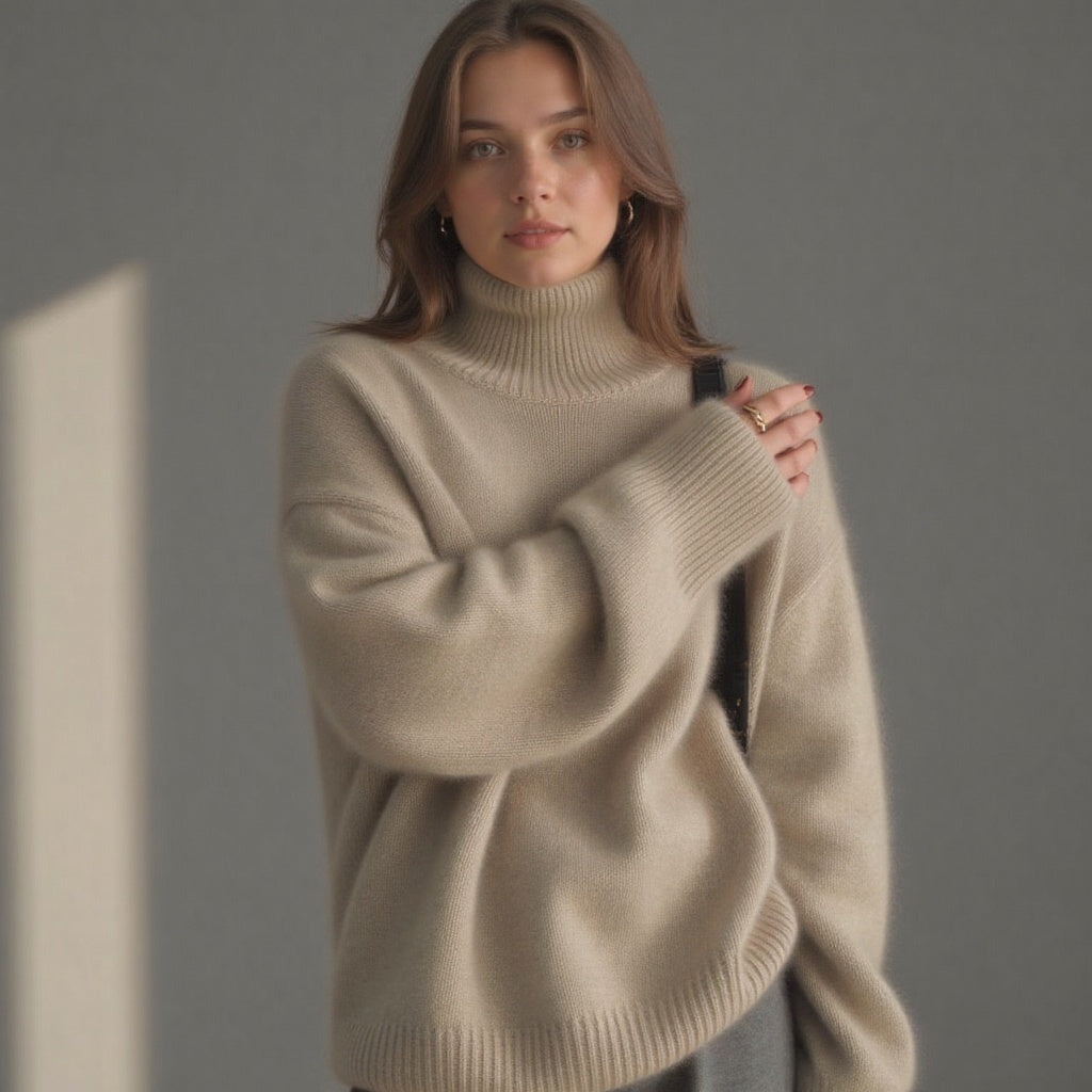 Sydney Oversize-rullekravestrik i kashmir – blød, varm a elegantní
