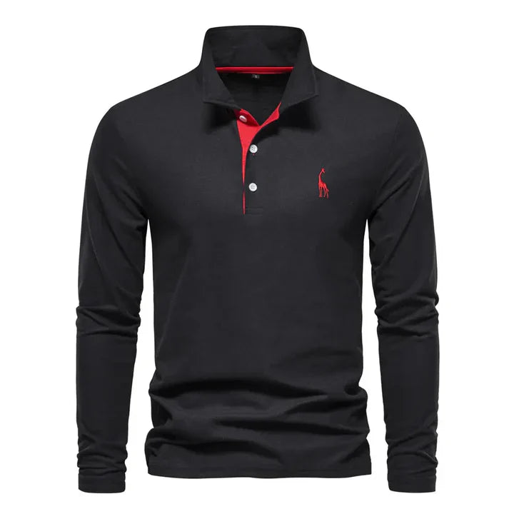 Polo a maniche lunghe da uomo