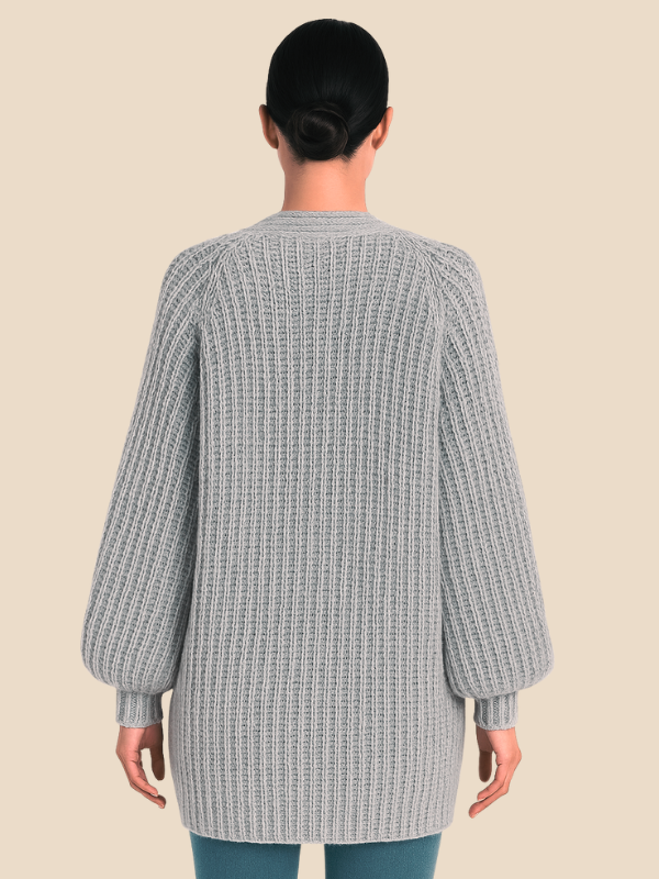 Cárdigan de punto oversize para mujer