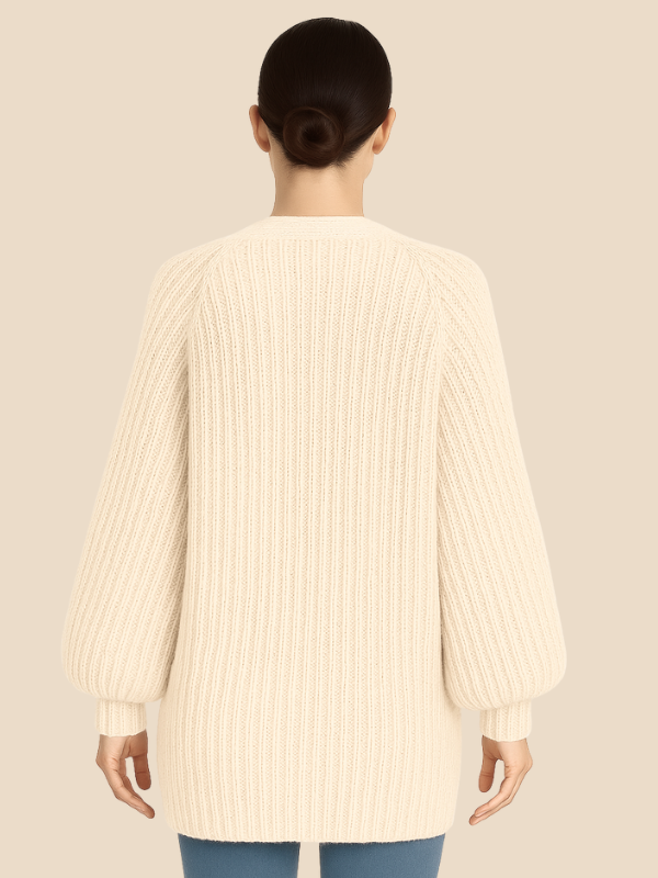 Cárdigan de punto oversize para mujer