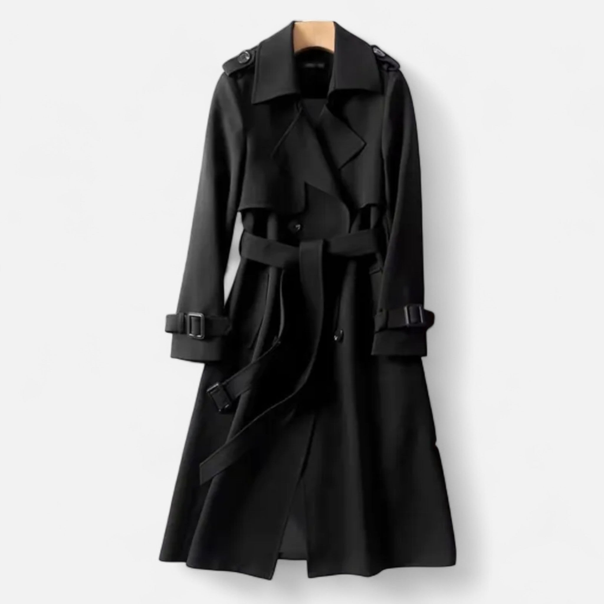 Vintage trenchcoat til kvinder med ikonisk moderne snit