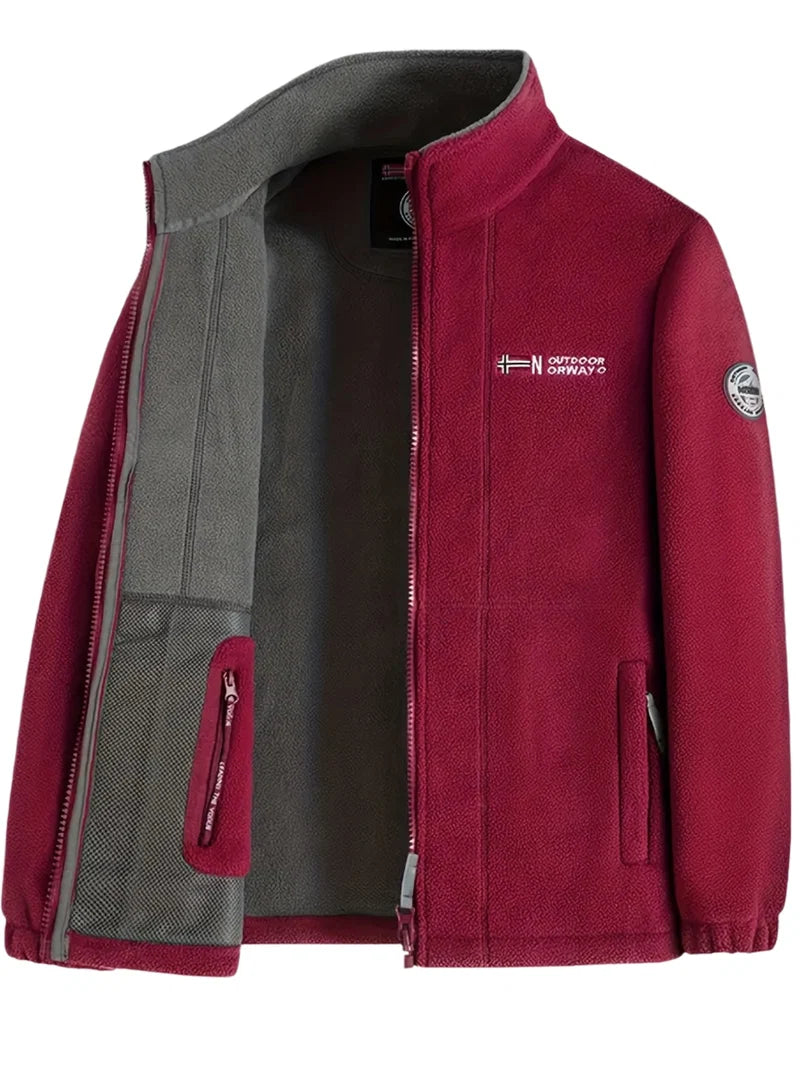 Julius Herre outdoor fleecová bunda – měkká, hřejivá a lehká s ochranným límcem